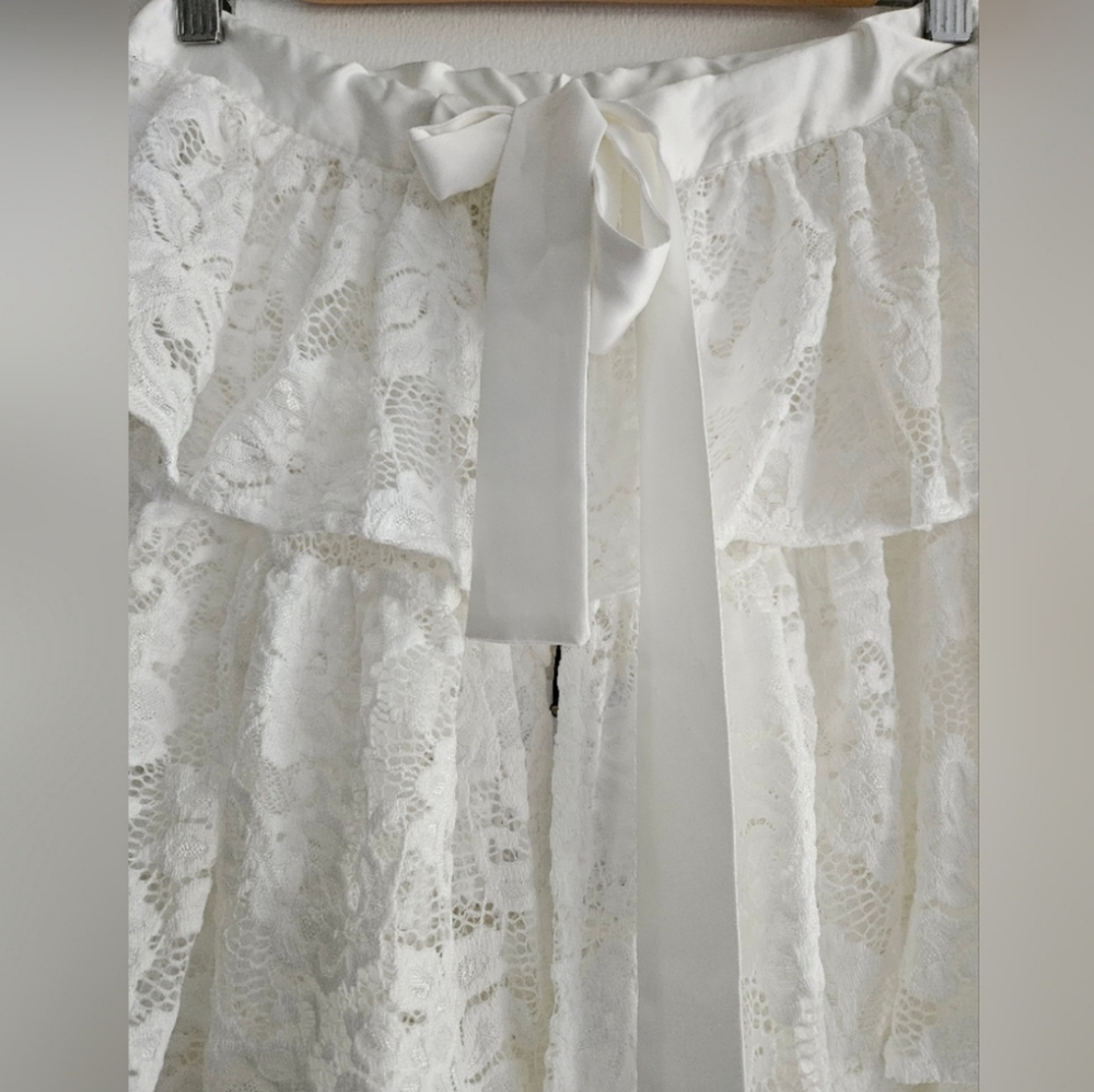 New Beach Riot Women's Ruffle Lace Maxi Skirt - Picture 6 of 6